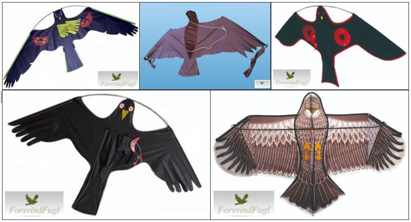 Skræmmefugle blandet 5 stk