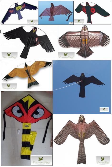 Skræmmefugle blandet 10 stk