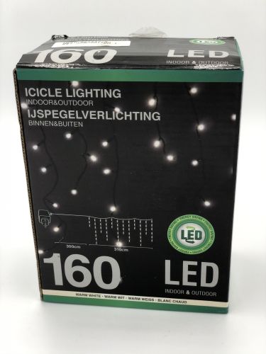 160 LED som istapper UDE og inde