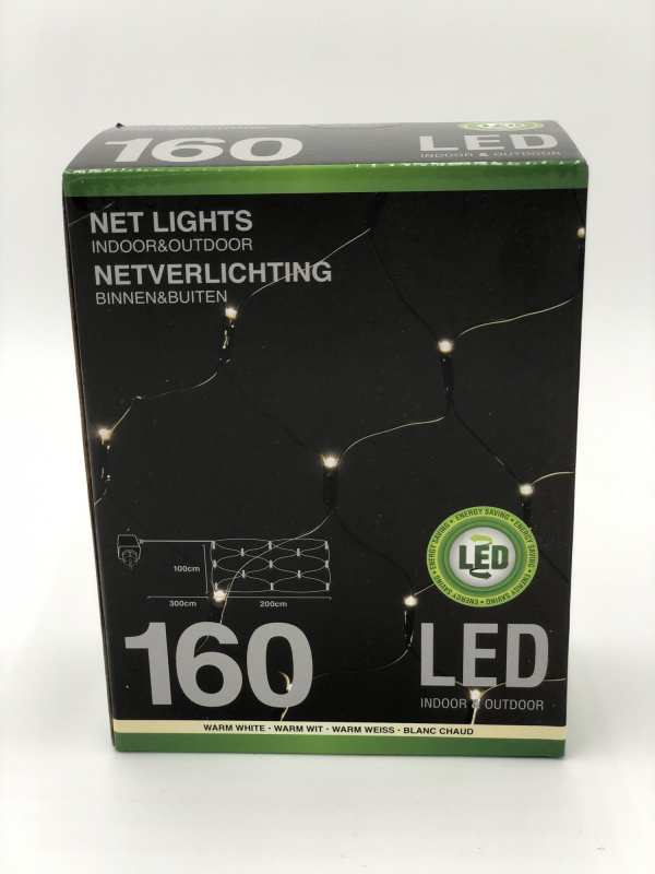 Lyskæde net 160 LED