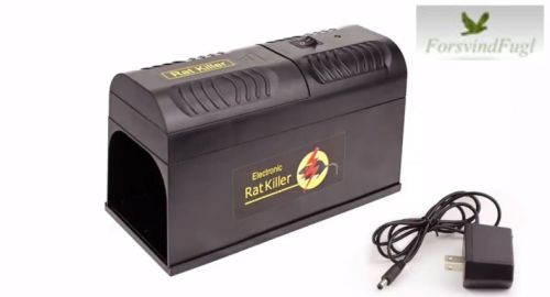 Kraftig elektrisk rottefælde til stikkontakt eller batteri