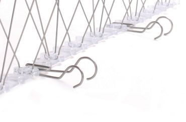 Stålbeslag model A til montering af fuglepigge i tagrende