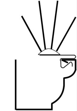 Universel beslag i stål til montering af fuglepigge i tagrende